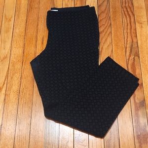 CHARTER CLUB ▪︎ Women's Black Chain Link Pattern Leggings, Size 14